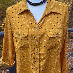 Perfect Golden Fall Color button-down shirt